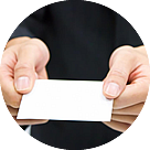 名刺で意気込みを伝える